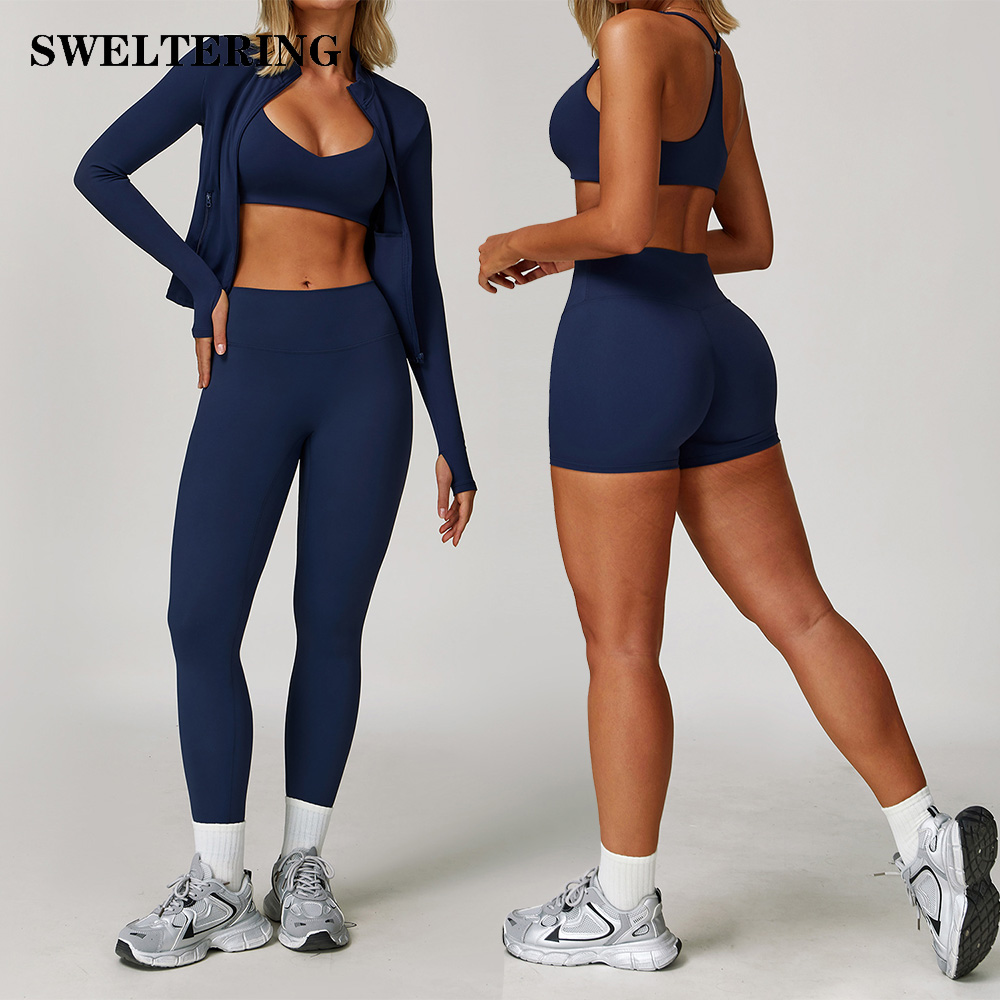 Home Gym Leg Press - Conjunto de roupa esportiva sem costura