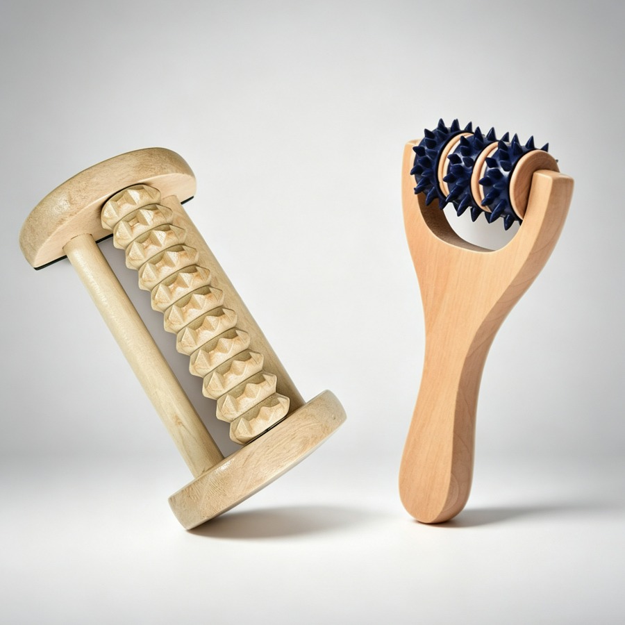 Home Gym Essentials - Conjunto de 2 Rolos de Massagem