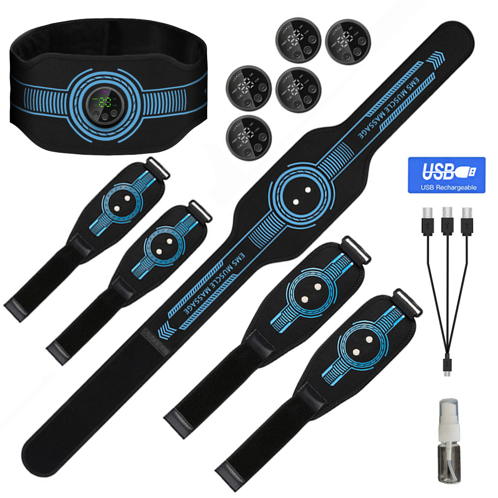 Home Gym Essentials - Usb recarregável treinador muscular abdominal cinto