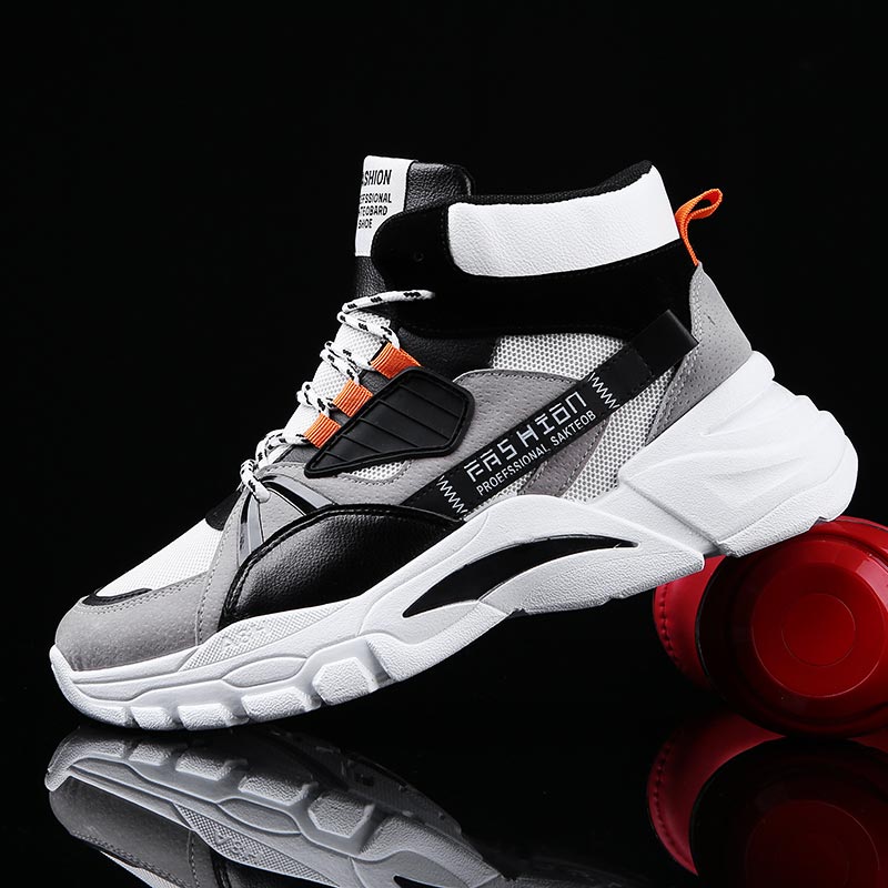 Home Gym Outdoor Ideas - Hightop-Sapatilhas Esportivas Masculinas, Sapatilhas de Cima