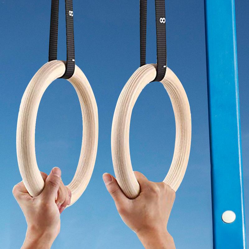 Gymnastic Rings Wooden - 1 peça anéis de ginástica de