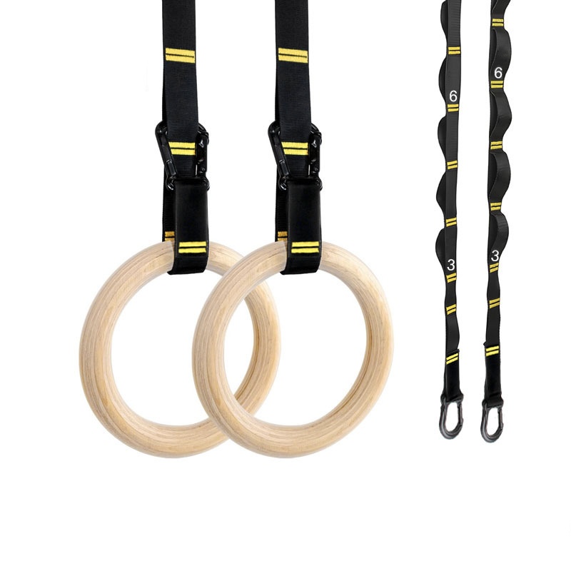 Gymnastic Rings Wooden - Argolas de Ginástica de 28mm e