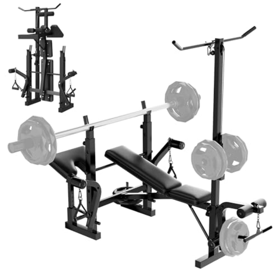 Home Gym Leg Press - Conjunto de Banco de Musculação para