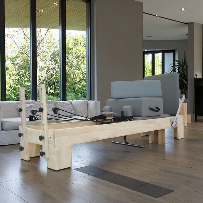 Home Gym Custom - Máquina de Pilates Reformer em madeira
