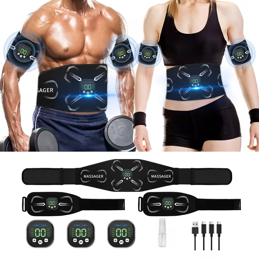 Home Gym Essentials - Estimulador Muscular EMS, Treinador Abdominal, Tonificador