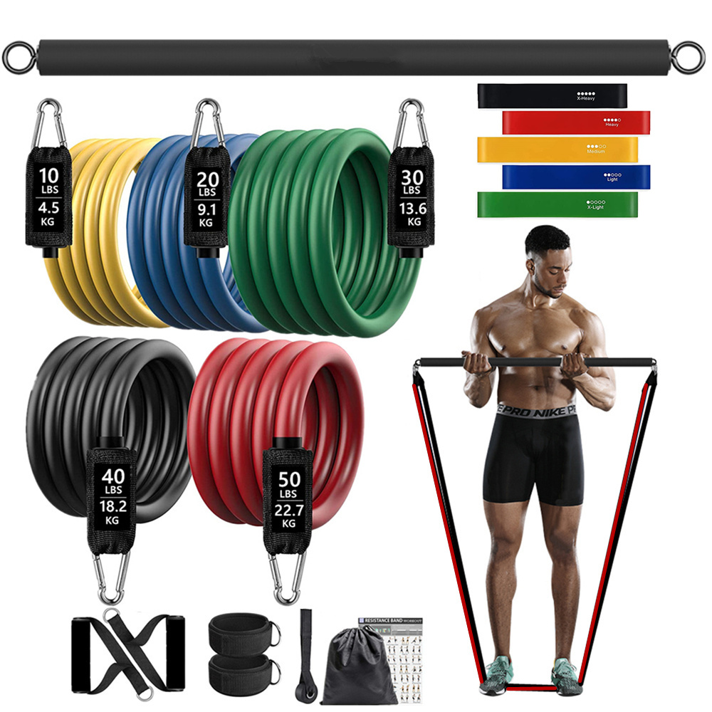 Home Gym Unit - 150lb fitness booty resistência elástico treino