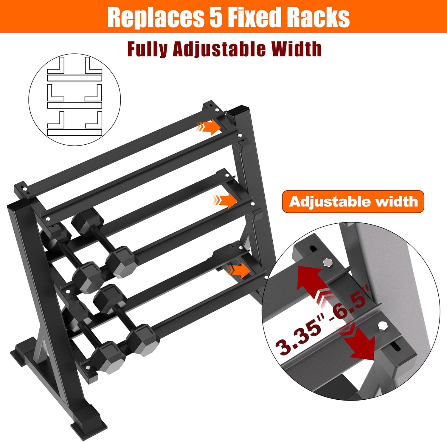 Suporte para Halteres de Três  - Home Gym Usa avaliação e preço