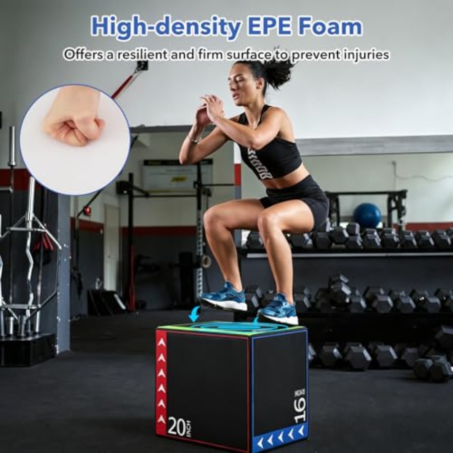 Caixa de salto pliométrica par - Home Gym Jump Box avaliação e preço