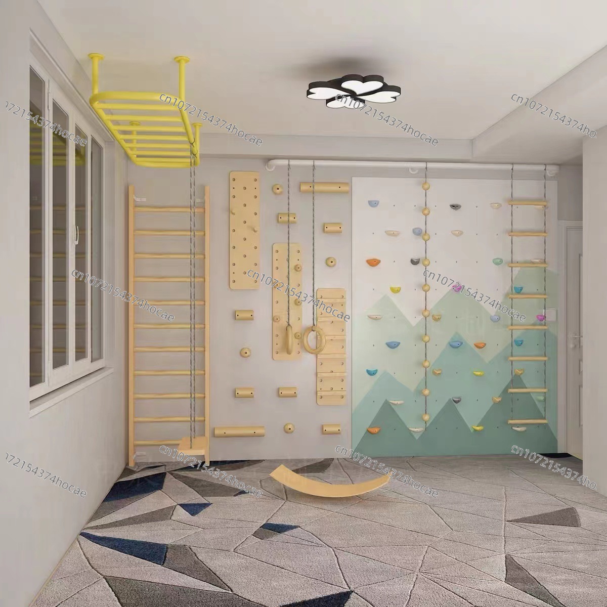 Conjunto de Parede de Escalada - Gymnastic Rings Wooden avaliação e preço