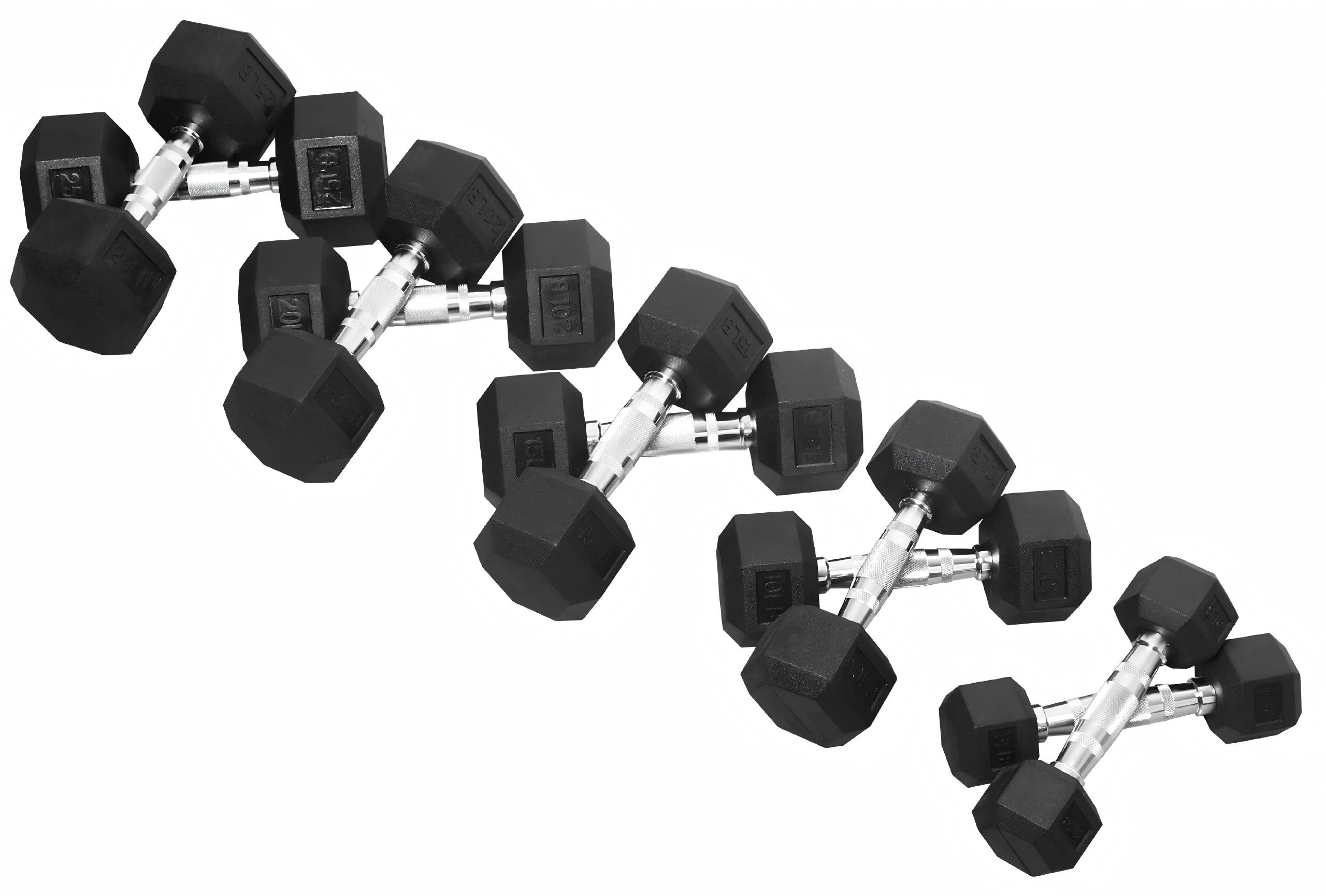 Halteres hexagonais revestidos - Home Gym Custom avaliação e preço