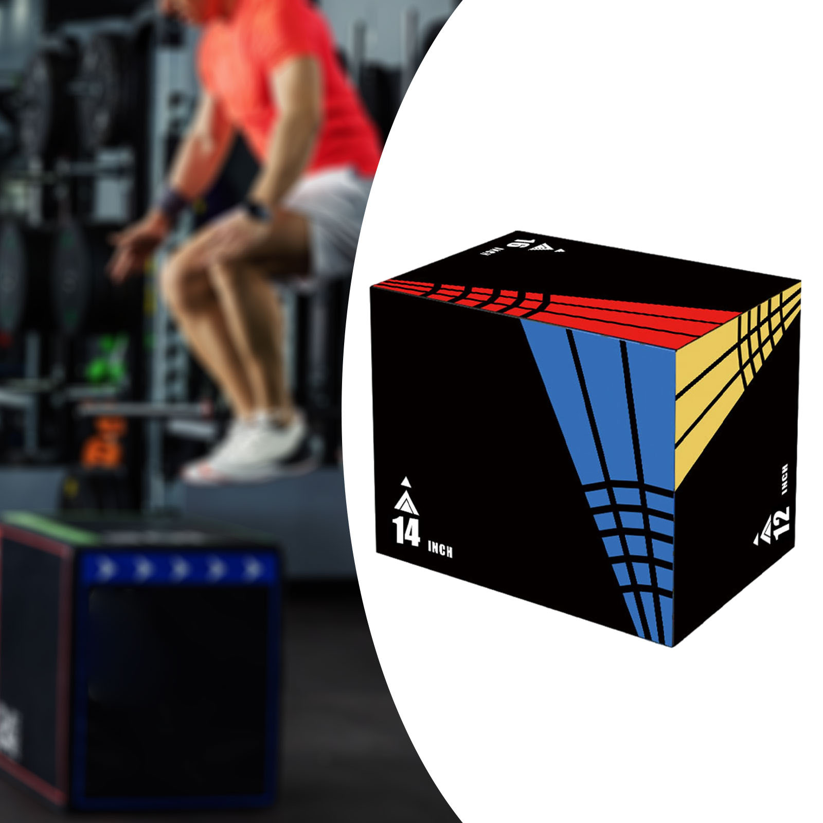 3-em-1 caixa de salto fotométr - Home Gym Jump Box avaliação e preço