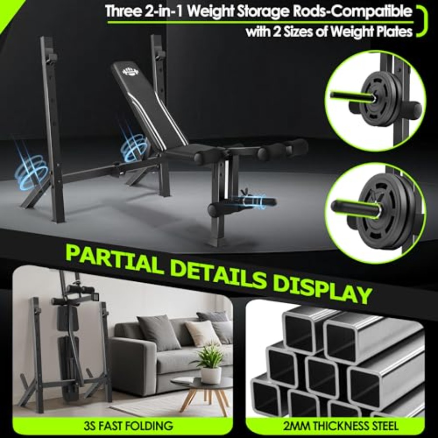 Conjunto de Banco de Peso 900L - Home Gym Leg Press avaliação e preço