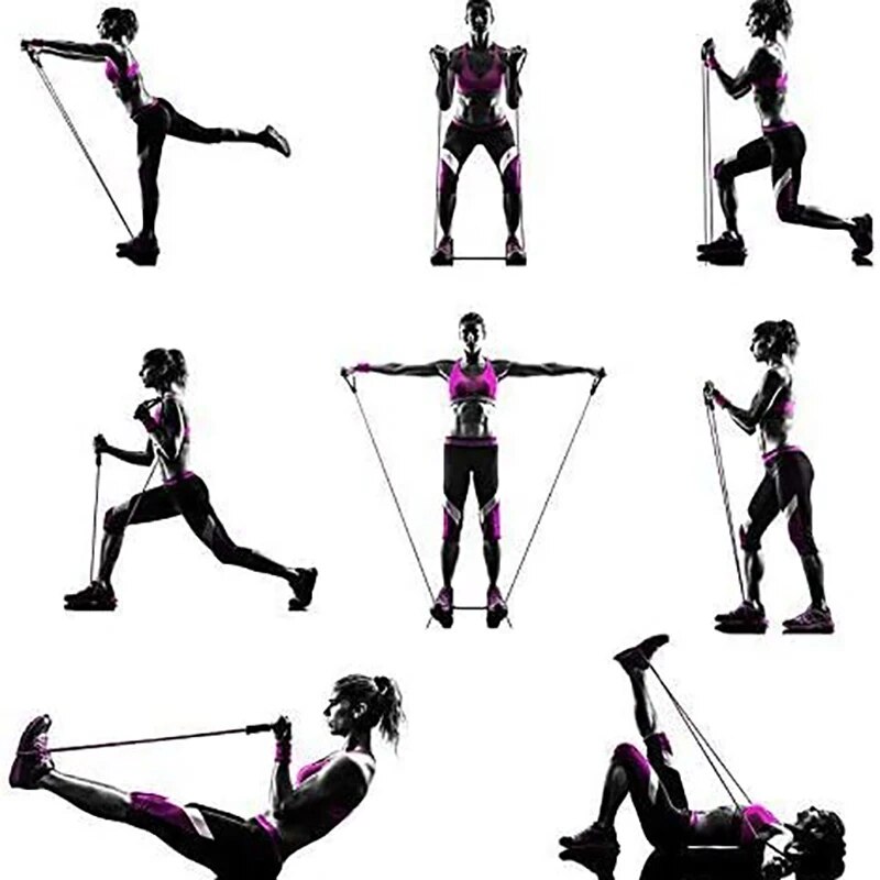 Faixas de resistência com alça - Home Gym Leg Press avaliação e preço