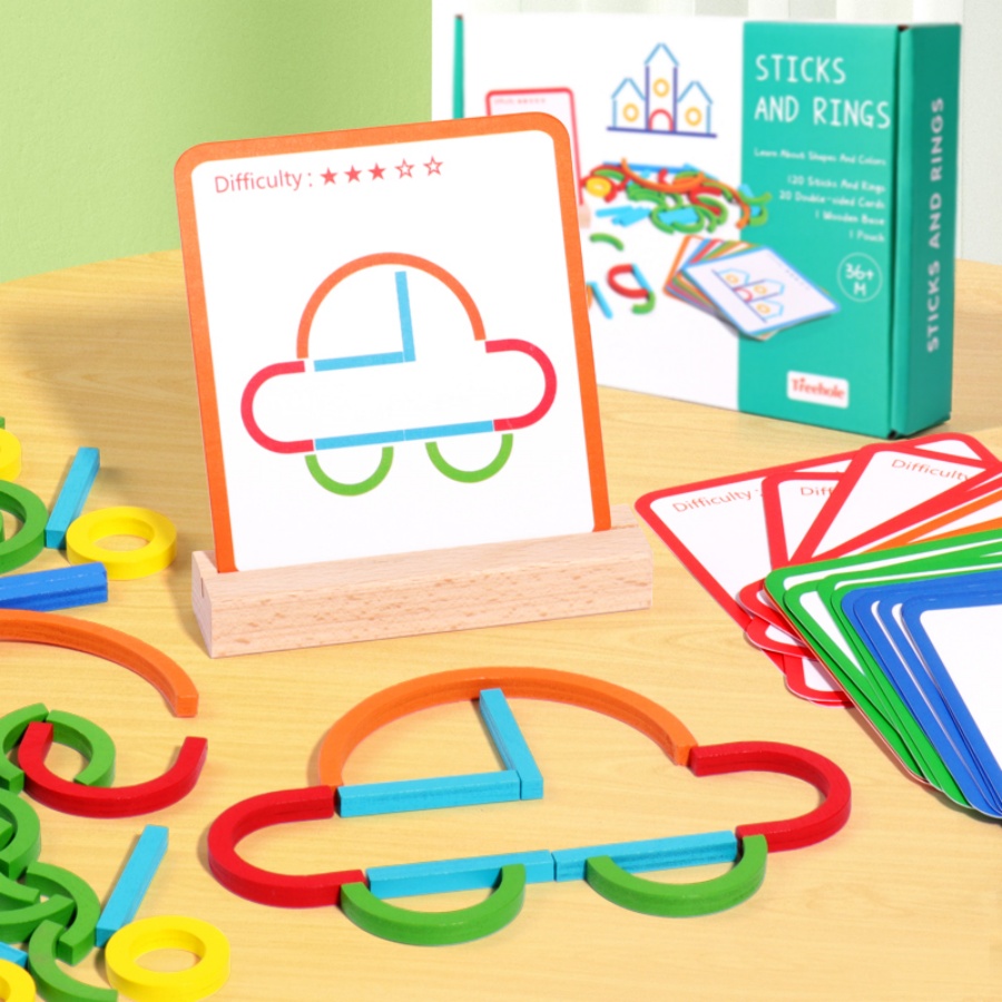 Brinquedos de quebra-cabeça de - Gymnastic Rings Wooden avaliação e preço