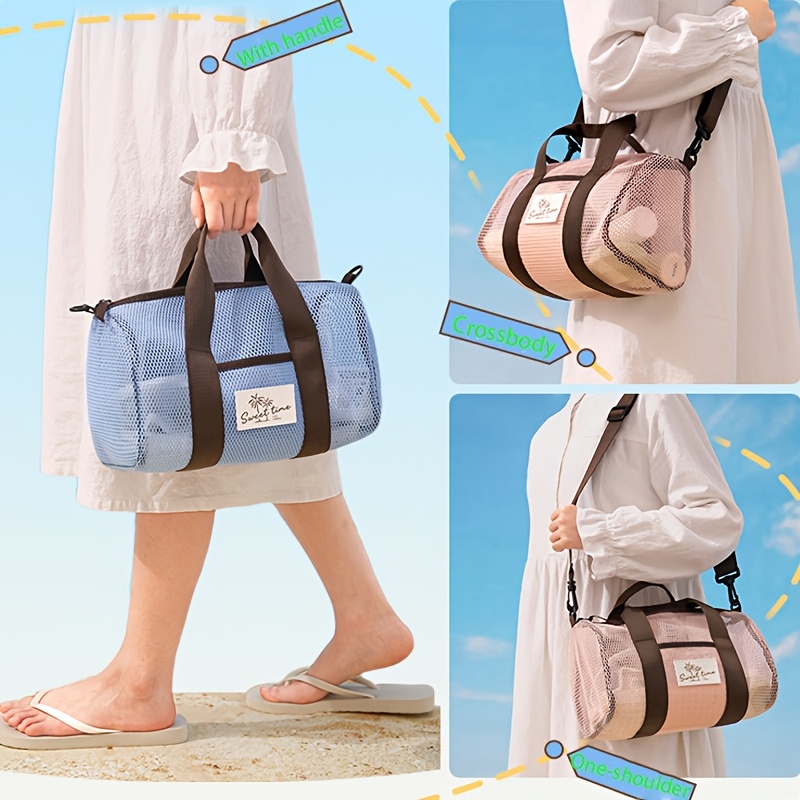 Bolsa de Praia em Malha para V - Home Gym Packages avaliação e preço