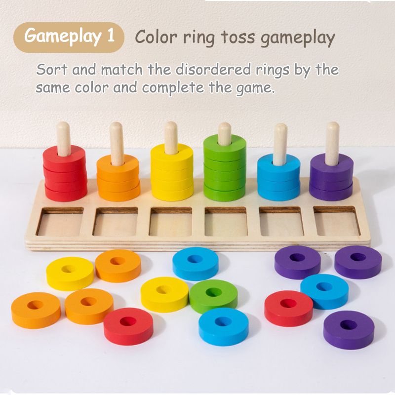 Jogo de Treinamento de Memória - Gymnastic Rings Wooden avaliação e preço