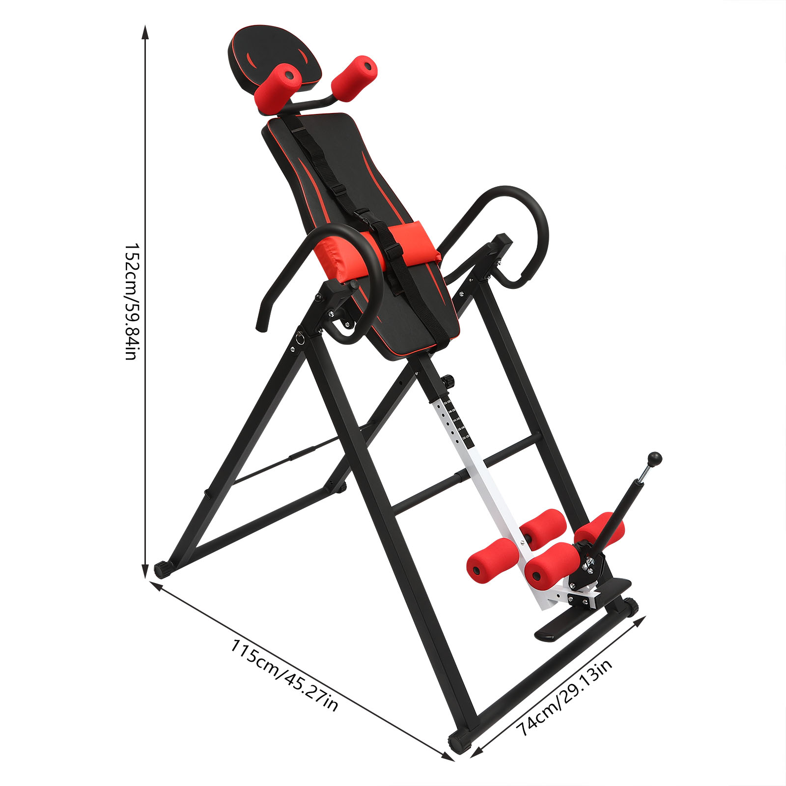 Mesa de Inversão Preta/Vermelh - Home Gym Essentials avaliação e preço
