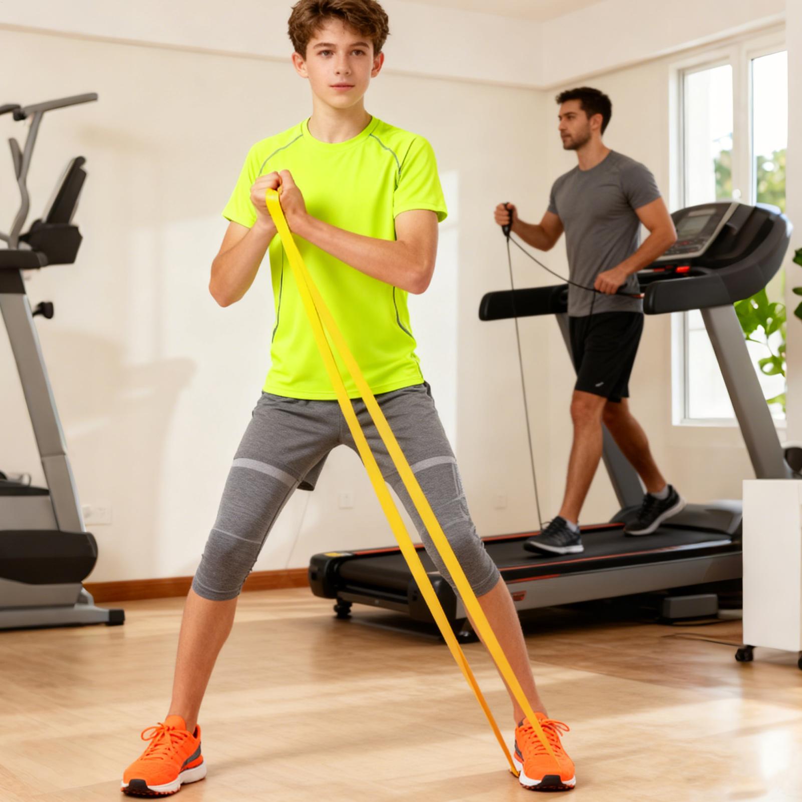 Faixas elásticas de resistênci - Home Gym Leg Press avaliação e preço