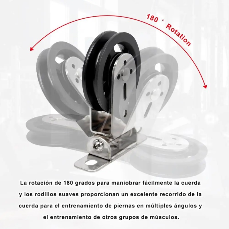 Roldana Silenciosa Rotativa de - Home Gym Custom avaliação e preço