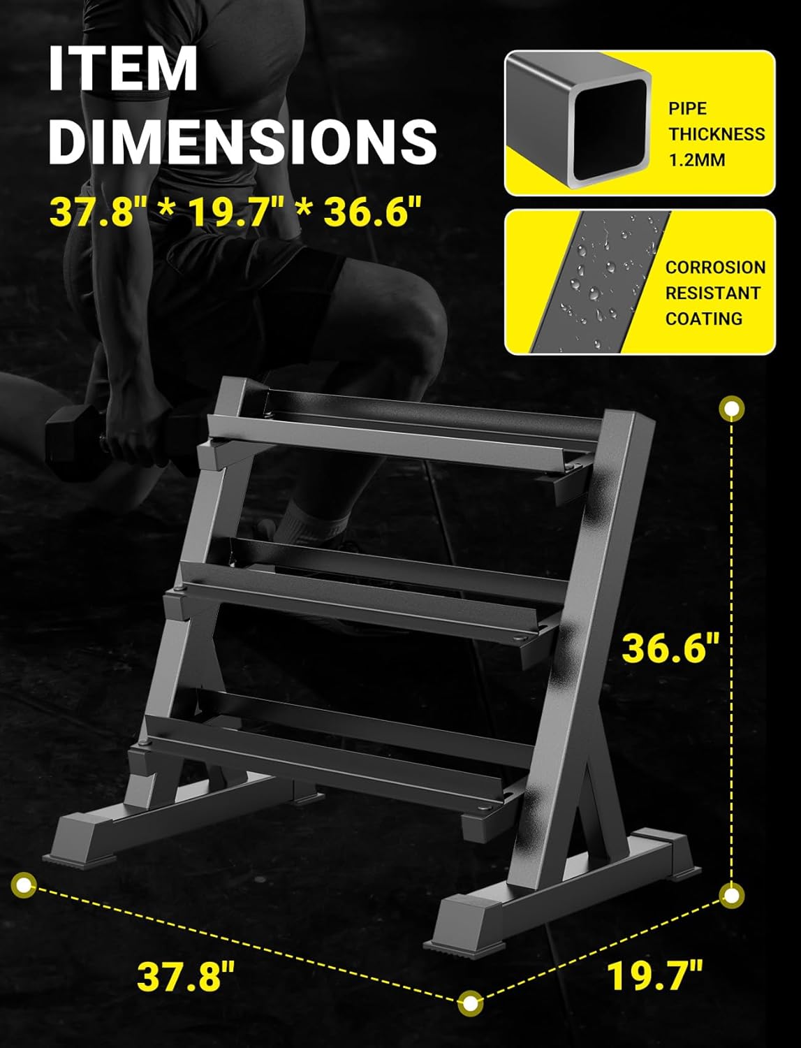Suporte para Halteres de Acade - Home Gym Usa avaliação e preço